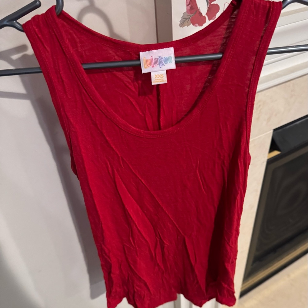 Lularoe women's tank top, red, xxs